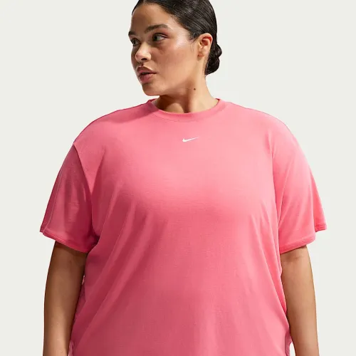 Nike One Relaxed жіноча Dri-FIT Short-Sleeve Top (великі розміри) Pink