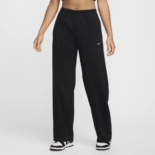 Nike Sportswear Chill Terry женская Mid-Rise French Terry Open-Hem Sweatpants цвет черный