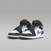 Nike Air Jordan 1 Mid SE Big детские Кроссовки цвет черный