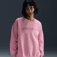 Nike Sportswear Phoenix Fleece жіноча оверсайз Crew-Neck світшот Pink