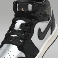 Nike Jordan 1 Mid SE Little детские Кроссовки цвет черный