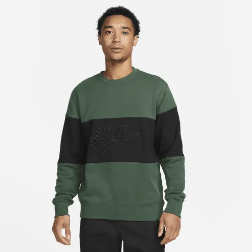 Nike Club чоловічі French Terry Color-Blocked Crew колір зелений