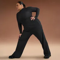 NikeSKIMS Matte Tricot жіноча Side-Snap Pants колір чорний