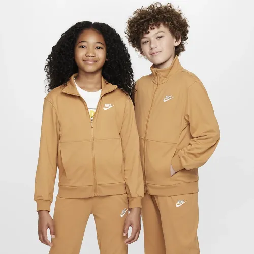 Nike Sportswear Club Big детские Full-Zip Knit Куртка цвет коричневый