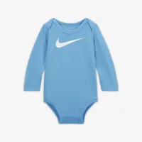Nike Baby (3-9M) Happy Long Sleeve Bodysuit (3 пари) блакитний