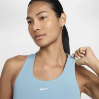 Nike Swoosh женская Medium-Support Padded Sports Bra Tank синий