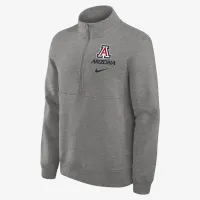 Arizona Wildcats Primetime Club чоловічі Nike College 1/2-Zip Crew колір сірий