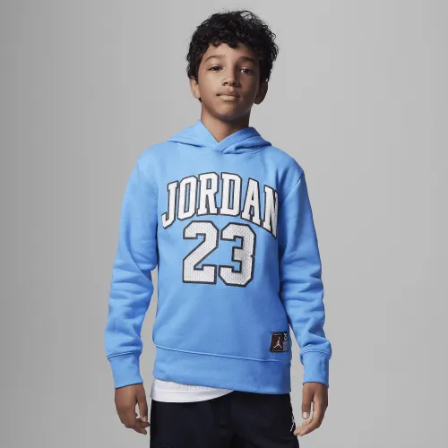 Nike Jordan Fleece Pullover Толстовка с капюшоном Big Kids Толстовка с капюшоном синий
