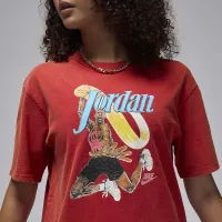Nike Jordan женская Graphic Girlfriend футболка цвет красный