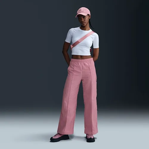 Nike Sportswear Everything Wovens жіноча Mid-Rise Open-Hem Pants Pink