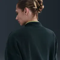 Nike Sportswear Club Fleece женская Loose Cozy Track Куртка цвет зеленый