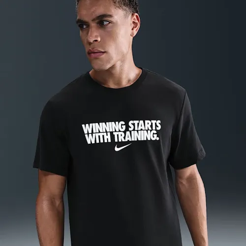 Nike мужские Dri-FIT футболка цвет черный