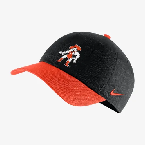 Oklahoma State Heritage86 Nike College Wrestling Hat цвет черный
