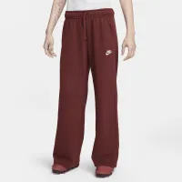 Nike Sportswear Club Fleece женская Mid-Rise Wide-Leg Sweatpants цвет красный