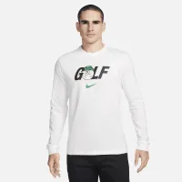 Nike мужские Long-Sleeve для гольфа футболка цвет белый