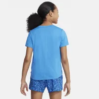 Nike One Big дитячі (Girls') Short-Sleeve тренувальні Top блакитний