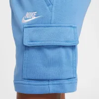 Nike Sportswear Club Big дитячі French Terry Cargo шорти блакитний