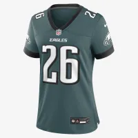 Saquon Barkley Philadelphia Eagles женская Nike NFL Game Football Jersey цвет зеленый