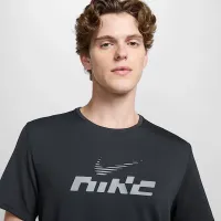 Nike Miler Flash мужские Dri-FIT UV Short-Sleeve Running Top цвет серый