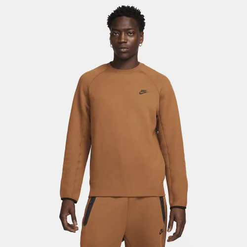 Nike Sportswear Tech Fleece чоловічі Crew колір коричневий