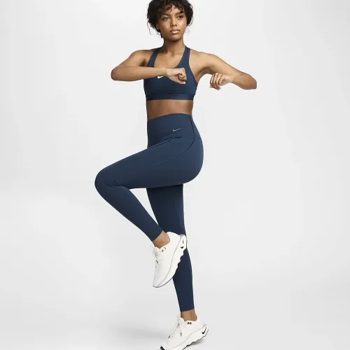 Nike Universa жіноча Medium-Support З високою талією Full-Length лосіни з кишенямиблакитний