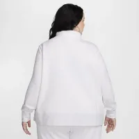 Nike Sportswear Club Fleece жіноча 1/2-Zip світшот (великі розміри) колір коричневий