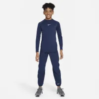 Nike Pro Big детские (для мальчиков) Dri-FIT Long-Sleeve Top синий