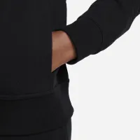Nike Dri-FIT One женская Full-Zip French Terry Толстовка с капюшоном цвет черный