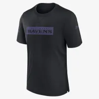 Baltimore Ravens Sideline Player чоловічі Nike Dri-FIT NFL футболка колір чорний