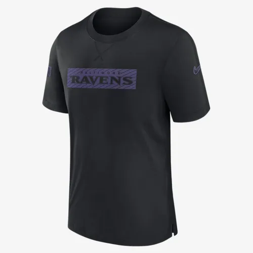 Baltimore Ravens Sideline Player чоловічі Nike Dri-FIT NFL футболка колір чорний