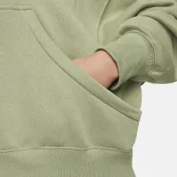 Nike Sportswear Phoenix Fleece женская Over-оверсайз Pullover Толстовка с капюшоном цвет зеленый