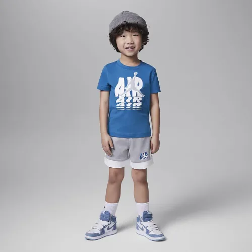 Nike Jordan Galaxy Toddler French Terry шорти комплект колір сірий