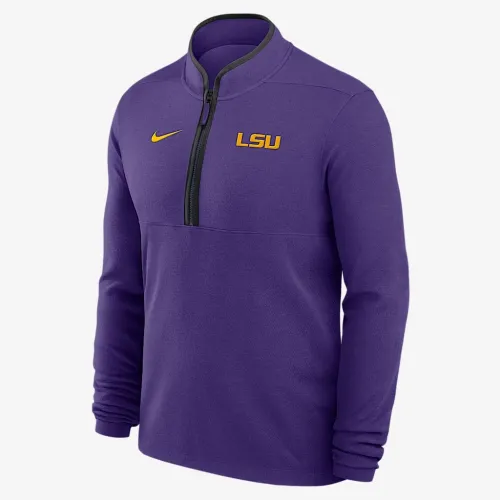 LSU Tigers Victory чоловічі Nike Dri-FIT College 1/2-Zip Long-Sleeve Top колір фіолетовий