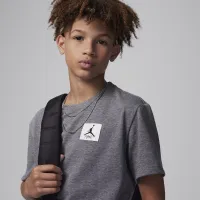Nike Jordan Flight Essentials Big дитячі Patch футболка колір сірий