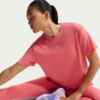 Nike One Relaxed жіноча Dri-FIT Short-Sleeve Top Pink