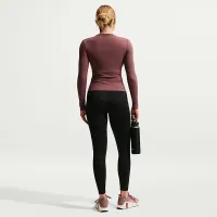 Nike One женская С высокой Талией 7/8 лосины с карманамицвет черный