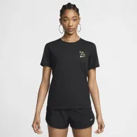 Nike женская футболка цвет черный