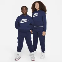 Nike Sportswear Club Fleece Big детские Толстовка с капюшоном (Extended Size) синий