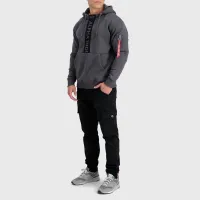Кофта/футболка Alpha Industries Front Print Hoody 138331684 - Серая