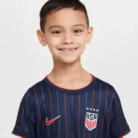 USWNT 2025 Stadium Away (жіноча Team) Little дитячі Nike Soccer Replica 3-Piece Kit блакитний