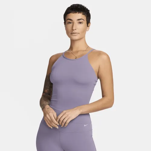 Nike Zenvy жіноча Dri-FIT Tank Top колір фіолетовий