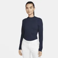 Nike Dri-FIT UV Victory женская Long-Sleeve Printed для гольфа Top синий
