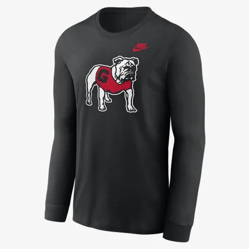 Georgia Bulldogs Legacy Primary Logo чоловічі Nike College Long-Sleeve футболка колір чорний