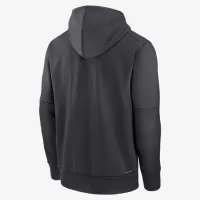 New York Mets Authentic Collection City Connect чоловічі Nike Therma MLB Pullover Толстовка з капюшоном колір сірий