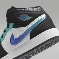 Nike Air Jordan 1 Mid SE Big детские Кроссовки цвет черный