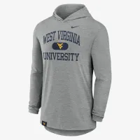 West Virginia Mountaineers Blitz мужские Nike Dri-FIT College Long-Sleeve Hooded футболка цвет серый