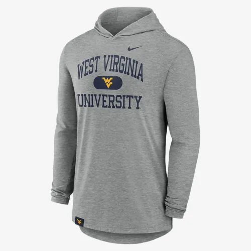 West Virginia Mountaineers Blitz чоловічі Nike Dri-FIT College Long-Sleeve Hooded футболка колір сірий
