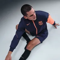 FC Barcelona Strike Third чоловічі Nike Dri-FIT Total 90 Soccer Anthem Куртка блакитний