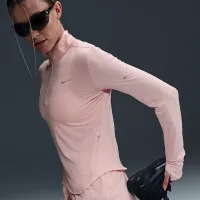 Nike Swift жіноча Dri-FIT UV 1/4-Zip Running Top Pink