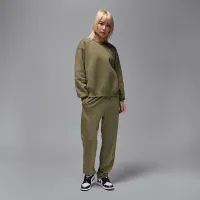 Nike Jordan Brooklyn Fleece жіноча Crew-Neck світшот колір зелений